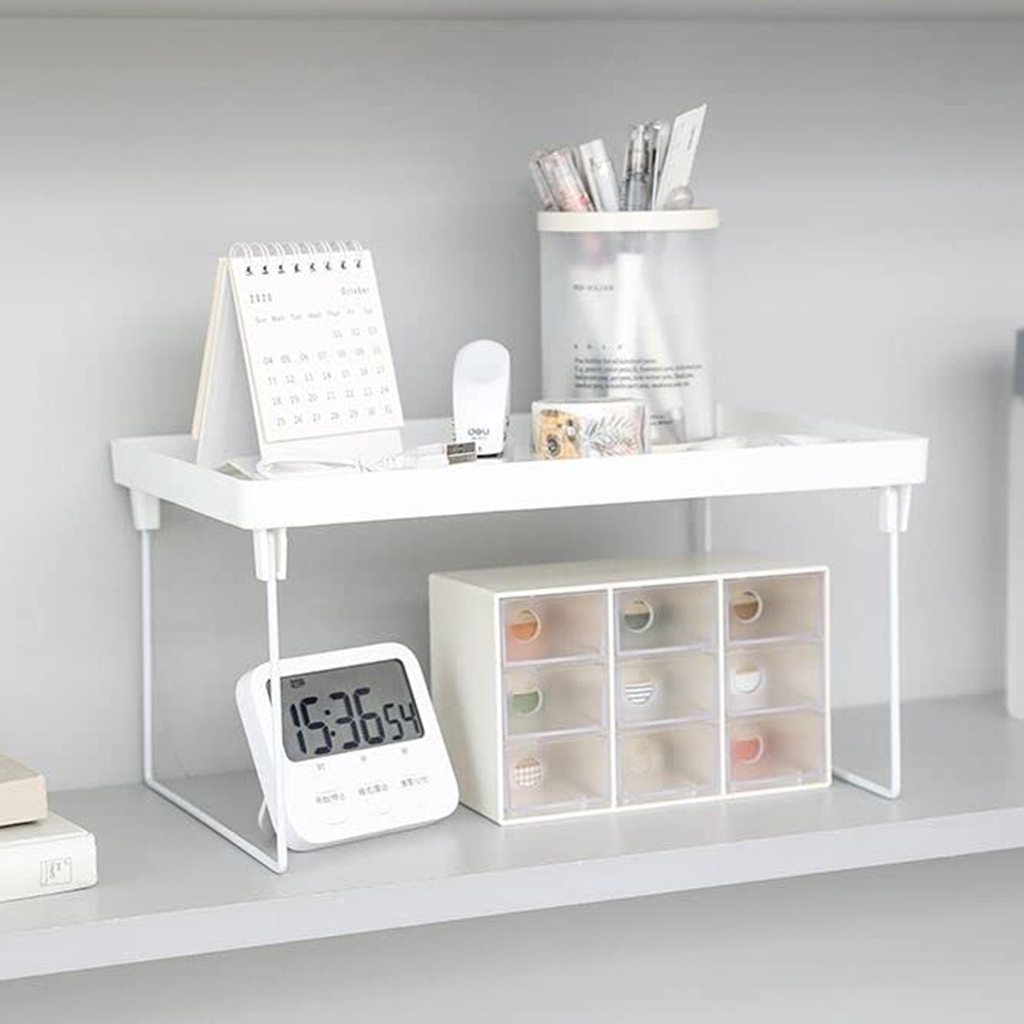 Plastic Bathroom Organizer Kitchen Utility Storage Rack (1 Pc) - Happy Price - Image 3