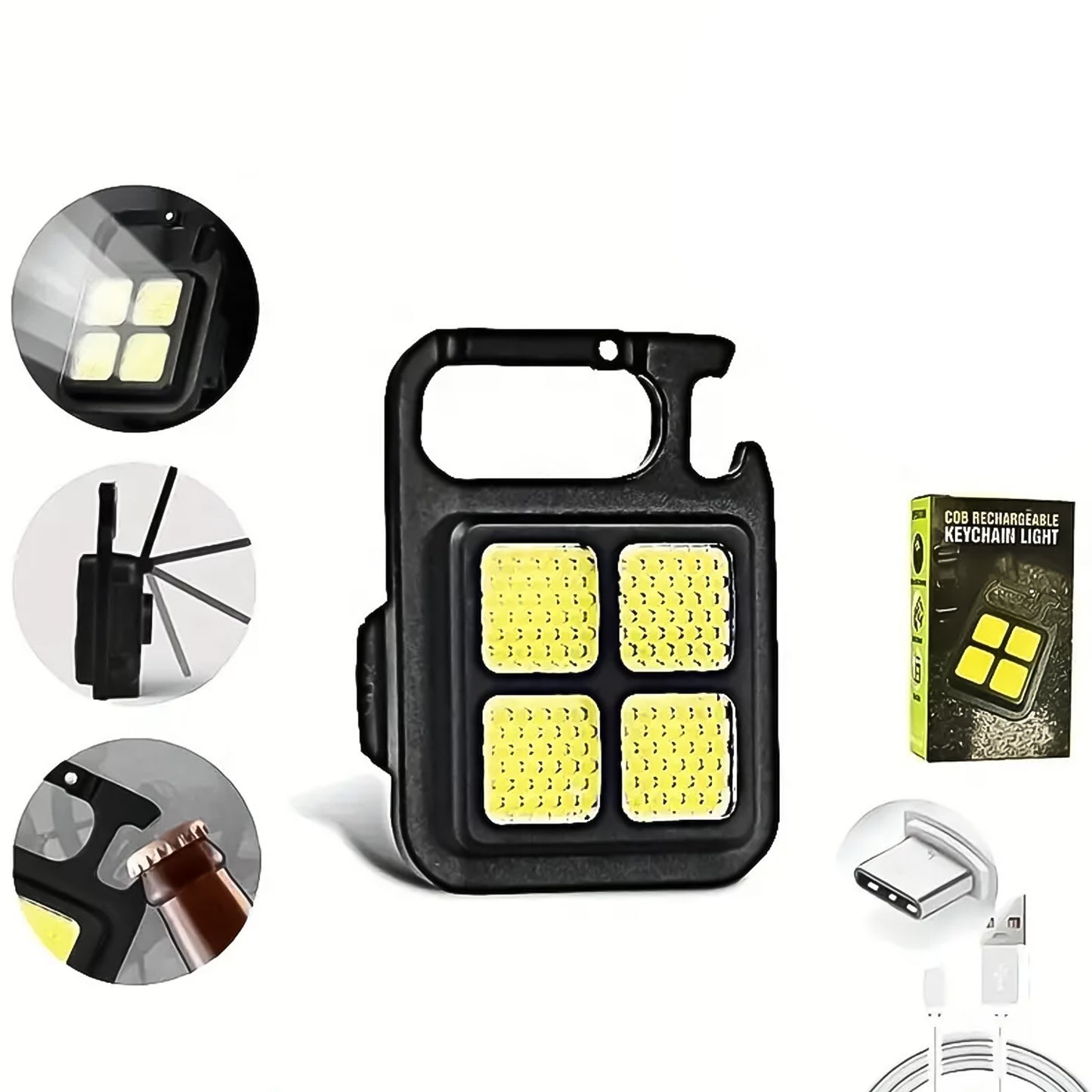 4 Led Mini Keychain Light (1 Pc) - Happy Price - Image 2