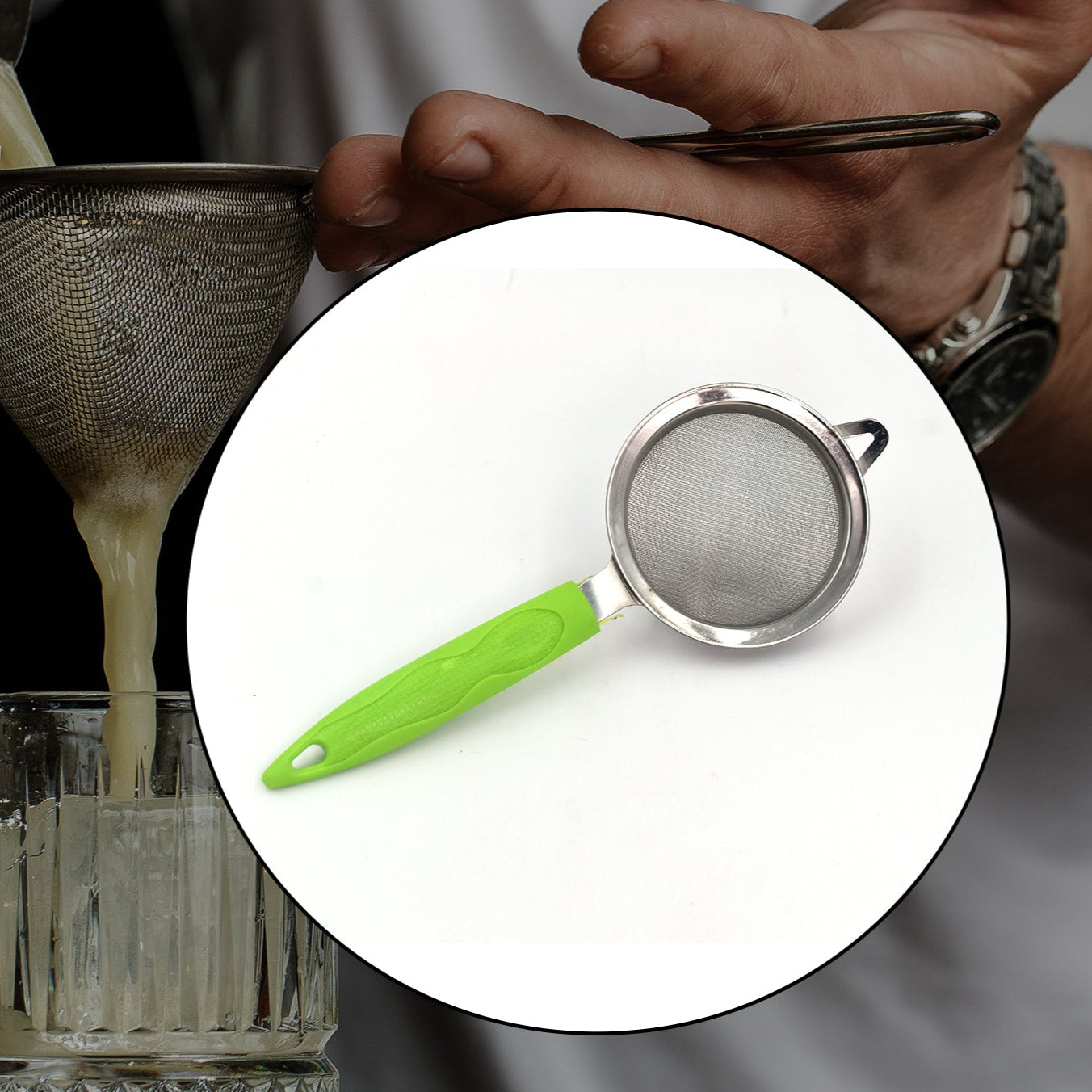 Tea And Coffee Strainer Filter With Stainless Steel Mesh - Happy Price - Image 1