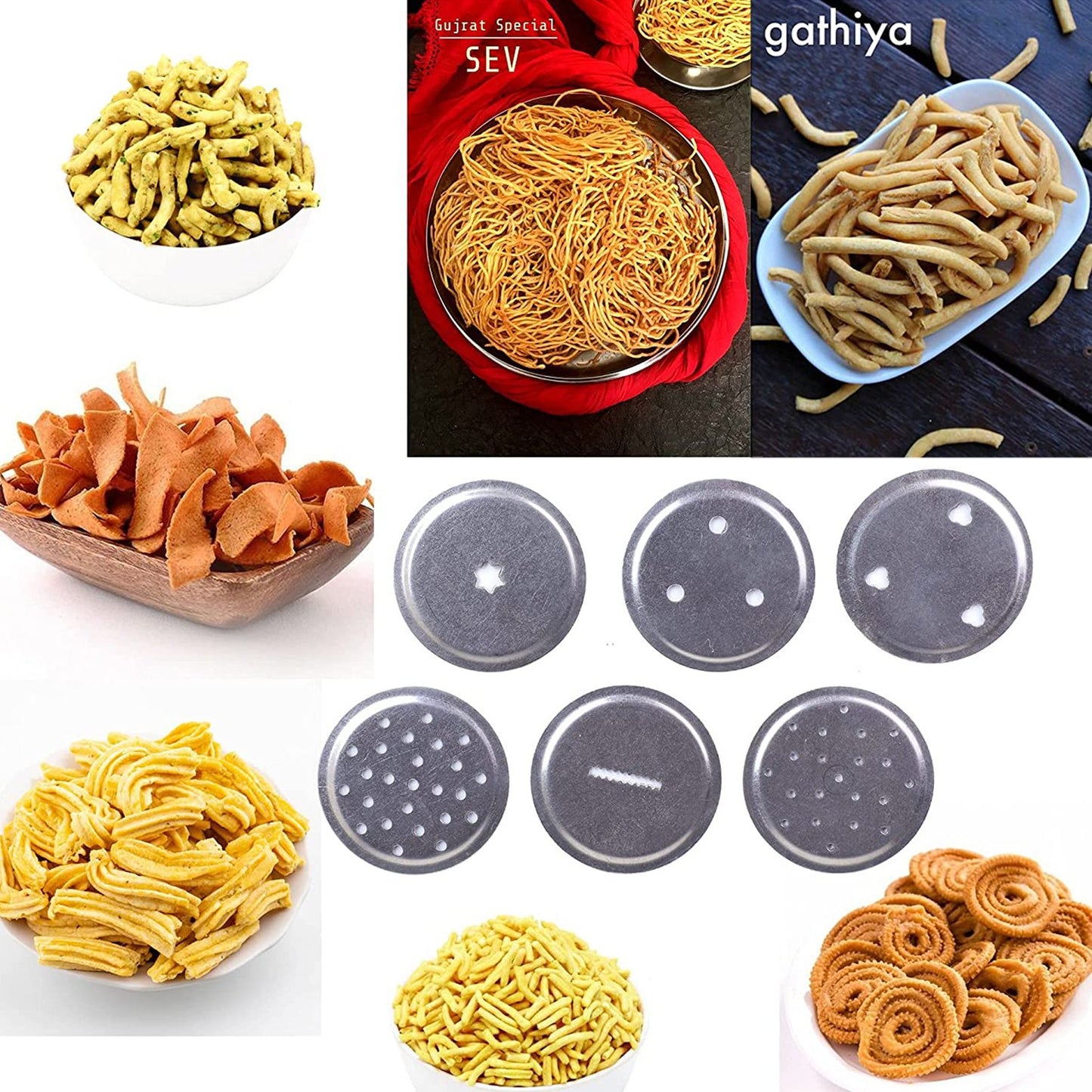Stainless Steel Sev Sancha Machinemuruku Maker - Happy Price - Image 4