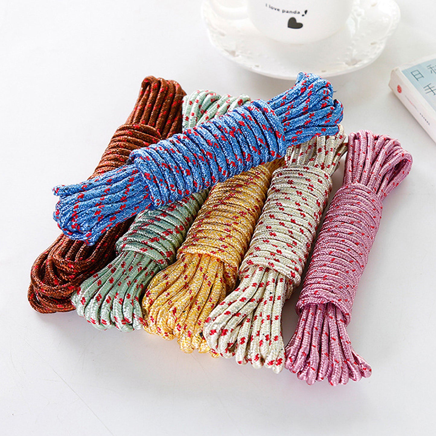 10 Meter Heavy Duty Laundry Drying Clothesline Rope Portable Travel Nylon Cord Sturdy Clothes Line For Outdoor Camping Indoor Crafting Art Projects - Happy Price - Image 3