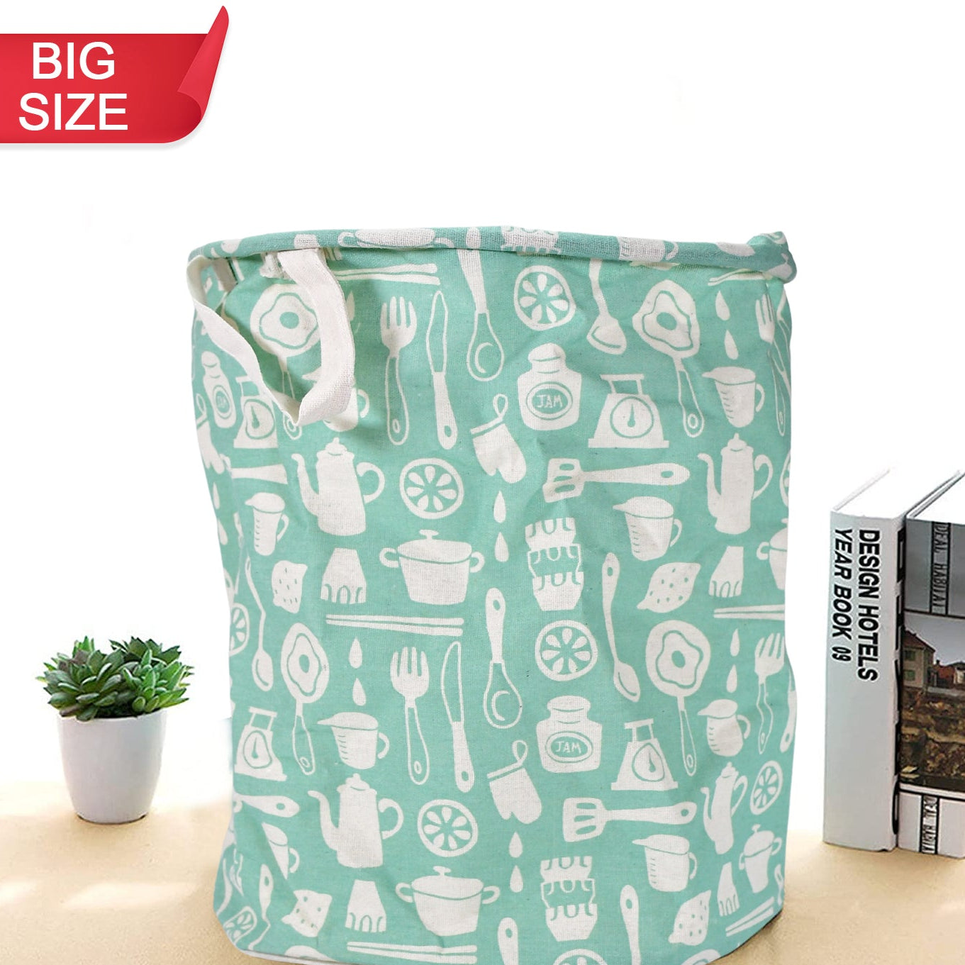 Durable And Collapsible Laundry Storage Bag With Handles Clothes  Toys Storage Foldable Laundry Bag For Dirty Clothes. - Happy Price - Image 1