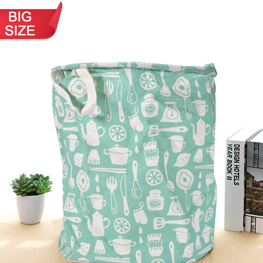 Durable And Collapsible Laundry Storage Bag With Handles Clothes  Toys Storage Foldable Laundry Bag For Dirty Clothes. - Happy Price - Image 1