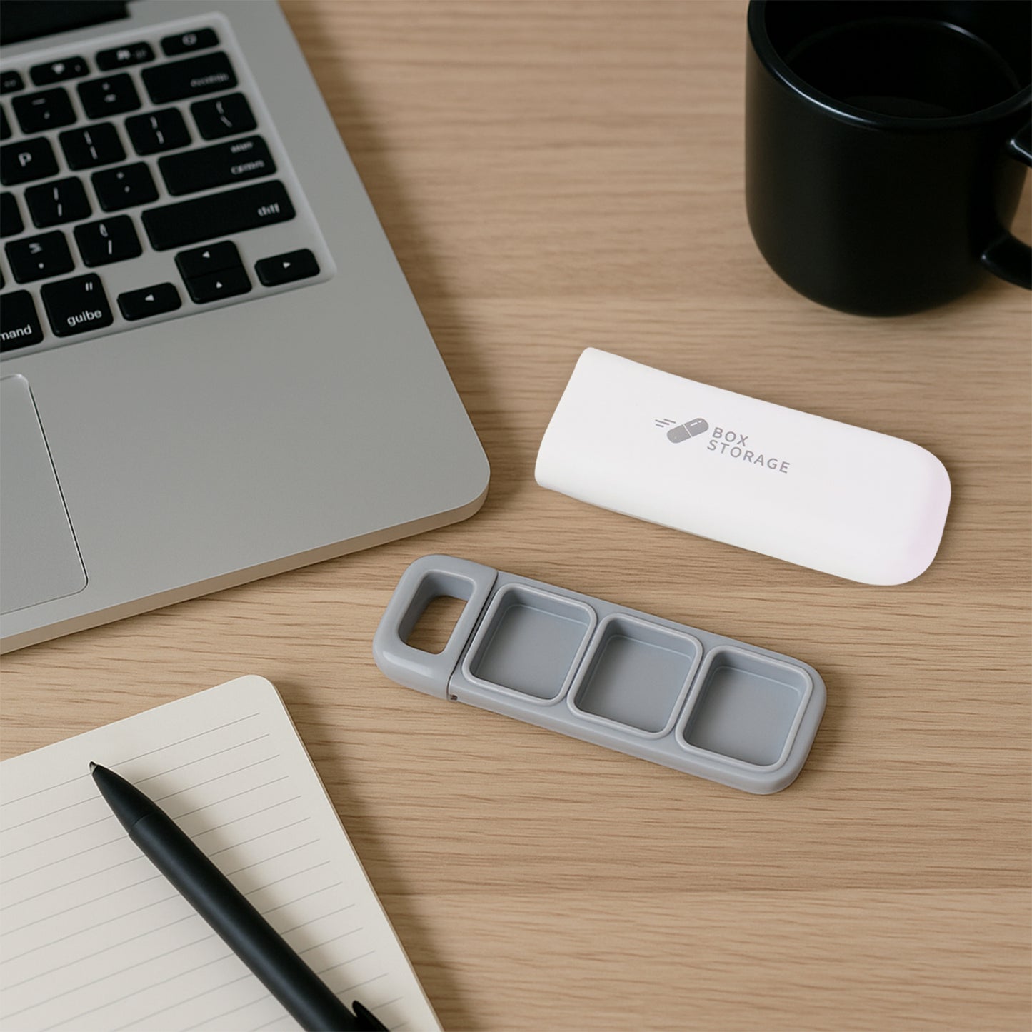 Portable 3-Compartment Pill Organizer Box (1 Pc) - Compact Medicine Holder - Happy Price - Image 6