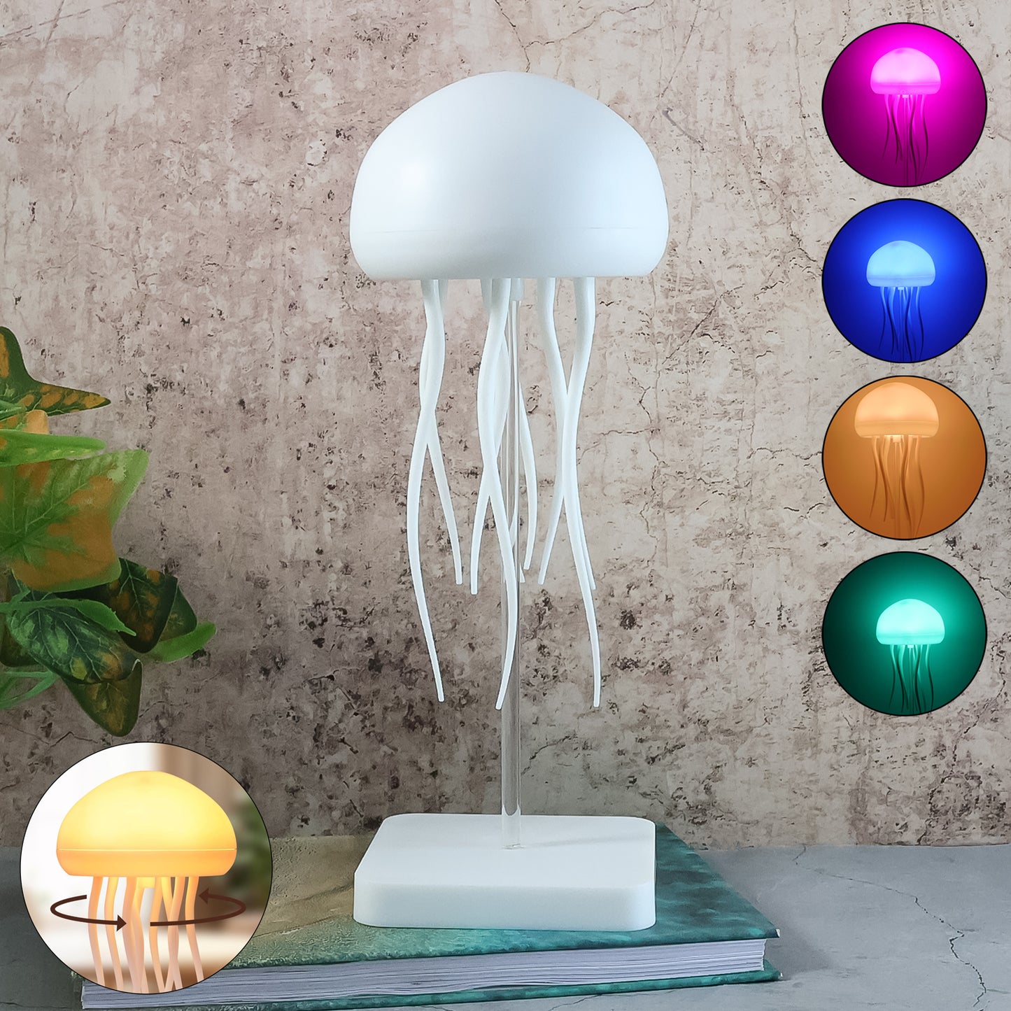 Jellyfish LED Mood Lamp - Colour Changing Ambient Light (1 Pc) - Happy Price - Image 2