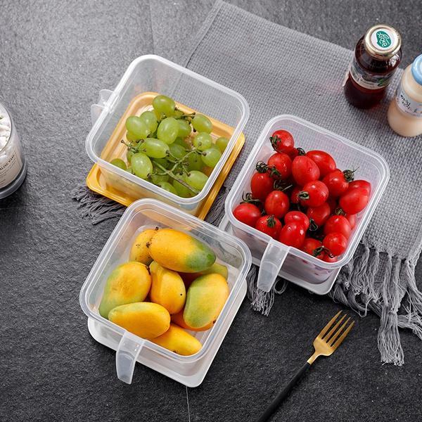 Air Tight Unbreakable Big Size 1100 Ml Square Shape Kitchen Storage Container (Set Of 6) - Happy Price - Image 4