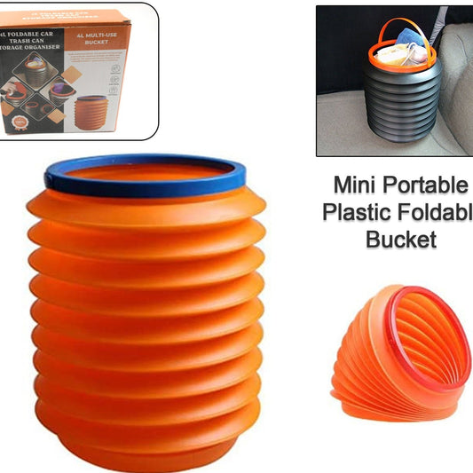 Foldable Storage Bucket  Water Container  Dustbin Multiuse Bucket For Home  Car  Kitchen Use Bucket - Happy Price - Image 1