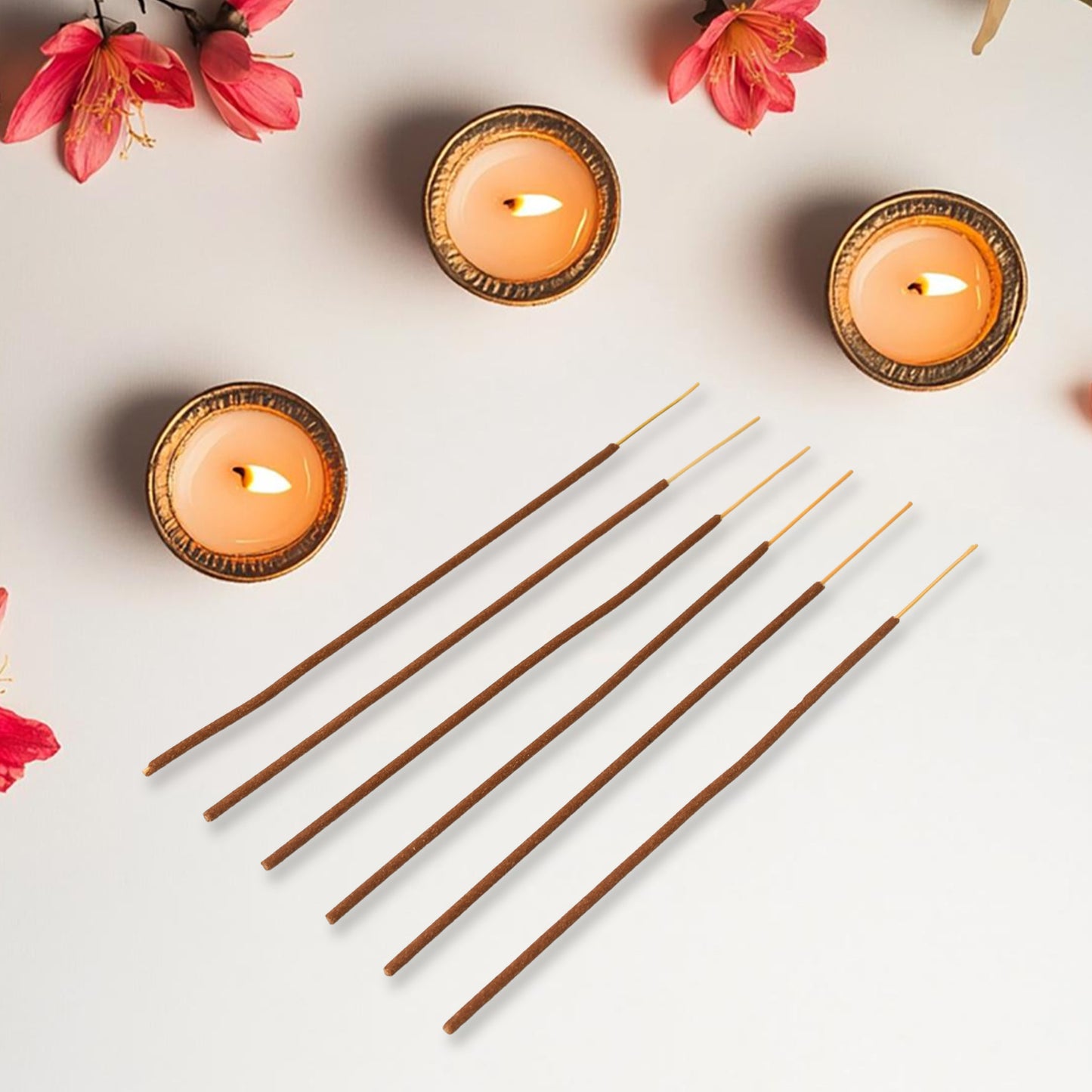 Orchid Flavour Incense Sticks  Agarbatti (90 Gm With Machis  1 Packet) - Happy Price - Image 3