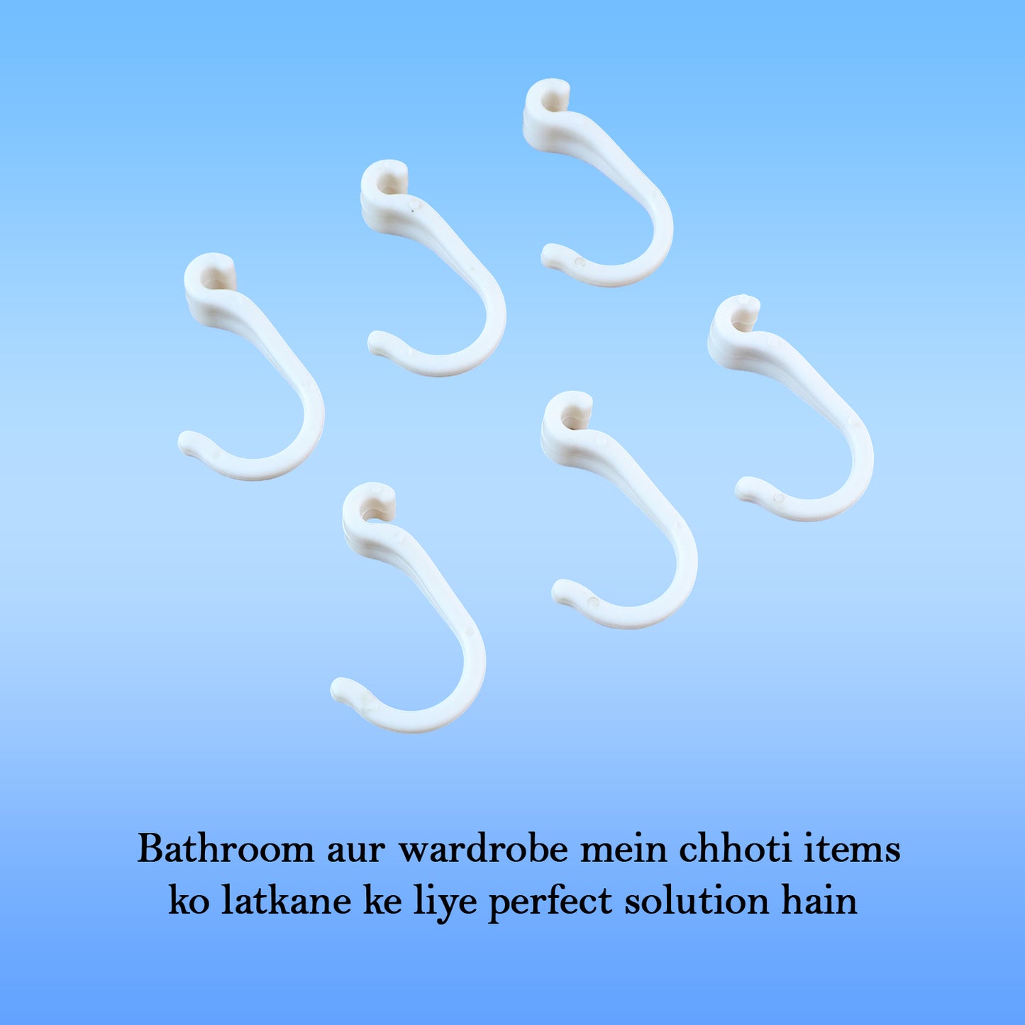 Small Plastic Hooks (6 Pc) - Happy Price - Image 6