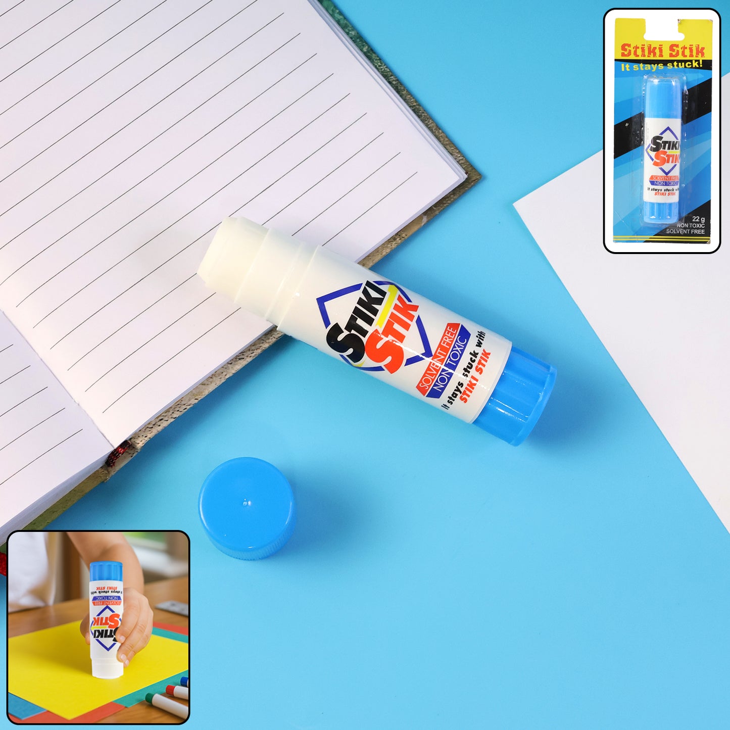 HappyPrice 22gm Glue Stick - Safe, Non-Toxic Adhesive for Paper & Crafts (1 Pc) - Happy Price - Image 2