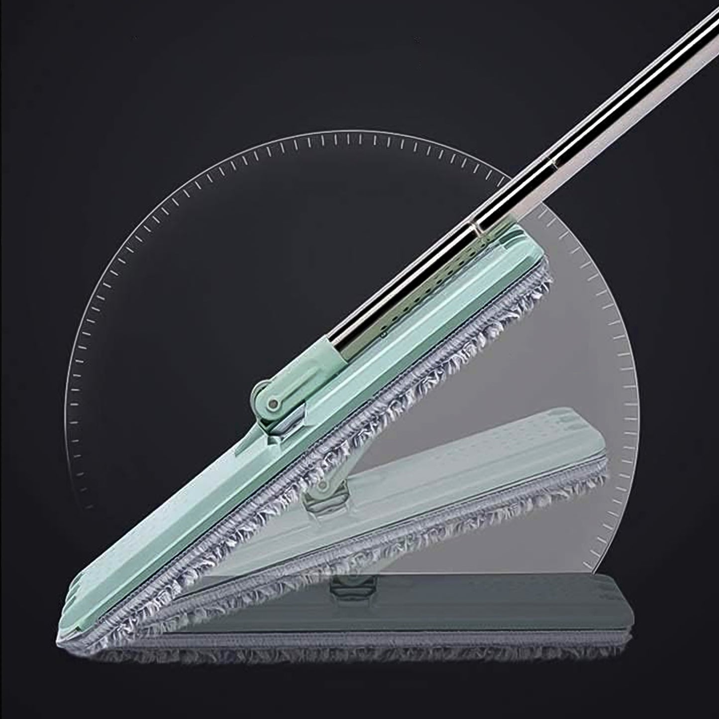 Scratch Cleaning Mop With 2 In 1 Self Clean Wash Dry Hands Free Flat Mop - Happy Price - Image 3
