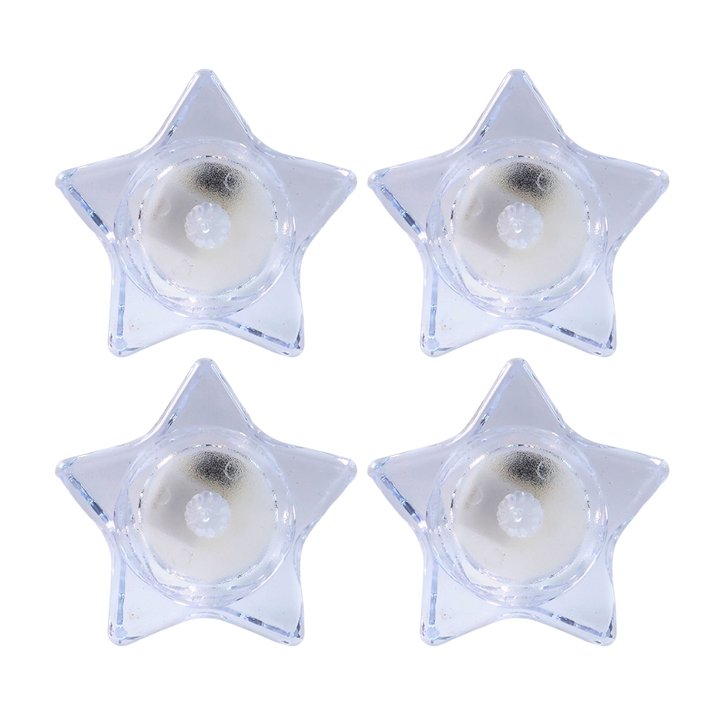 Set of 4 Star-Shaped LED Flameless Candles - Happy Price - Image 2
