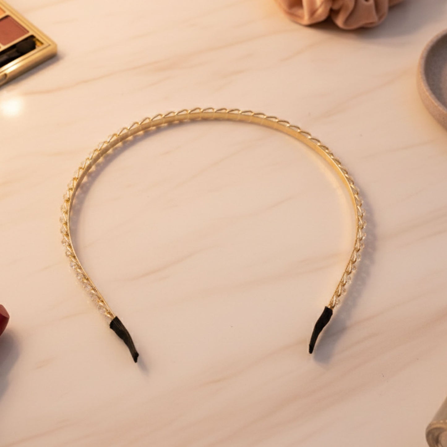 Crystal Embellished Metal Hair Band for Women (1 Pc) - Happy Price - Image 3