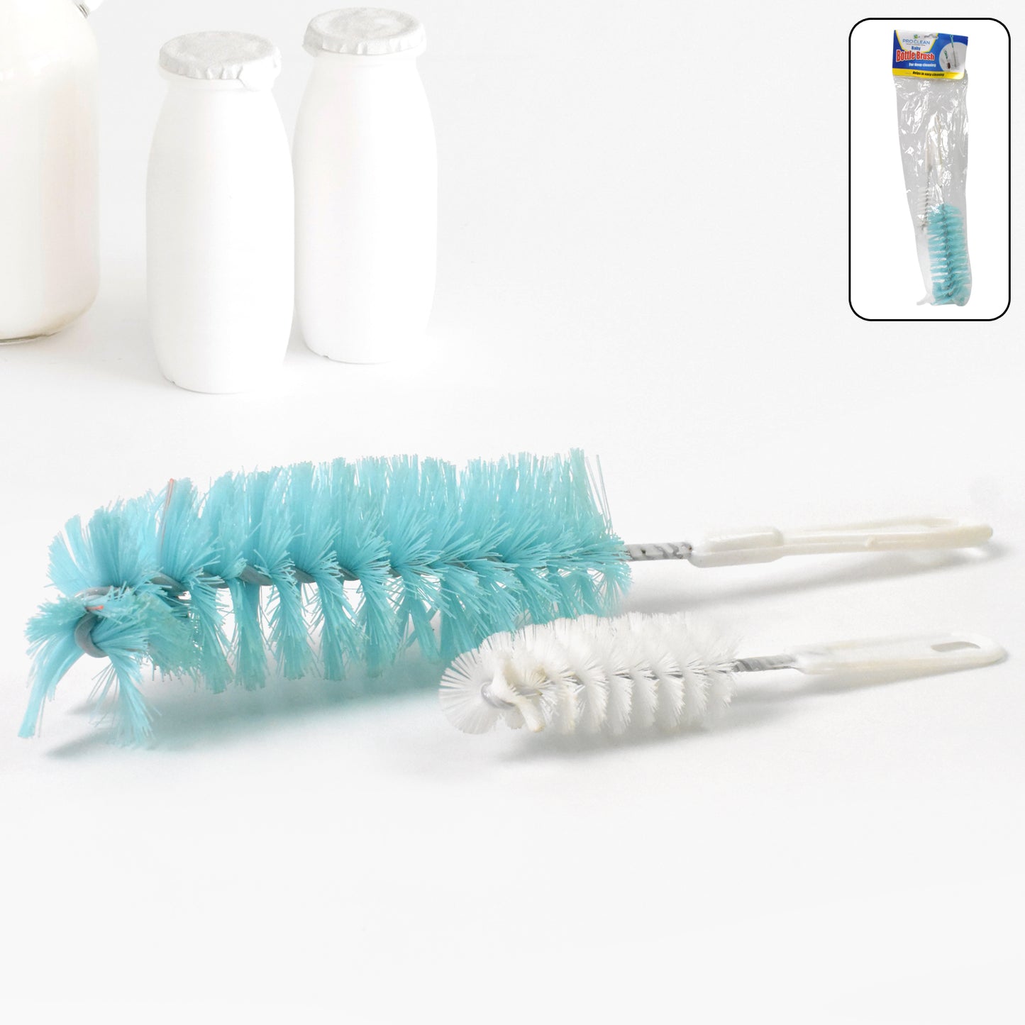 Long Handle Multi-Purpose Bottle Cleaning Brush for Jars, Containers & Sinks - Happy Price - Image 2