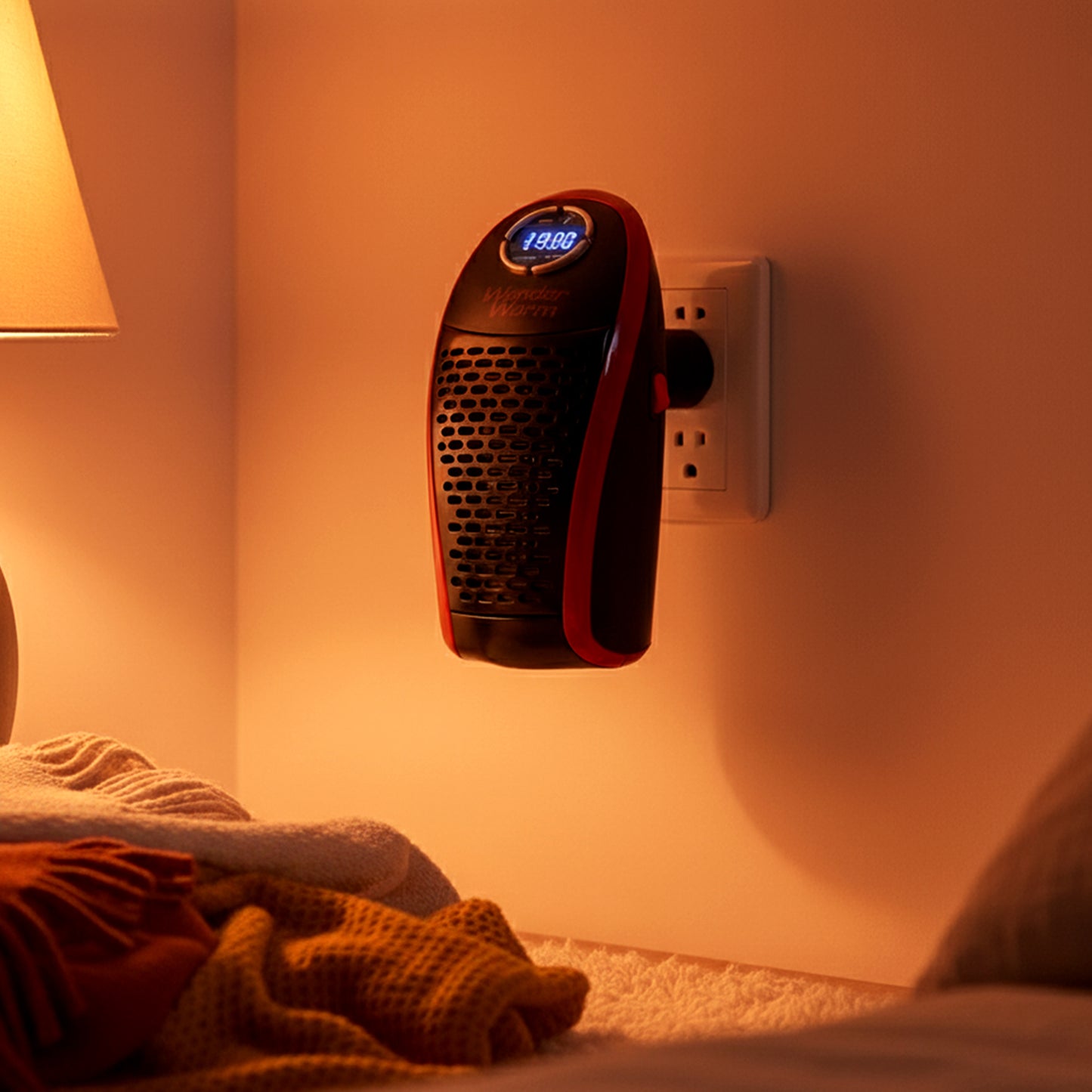 400W Wall Plug Room Heater with Remote - Compact Personal Space Heater - Happy Price - Image 6