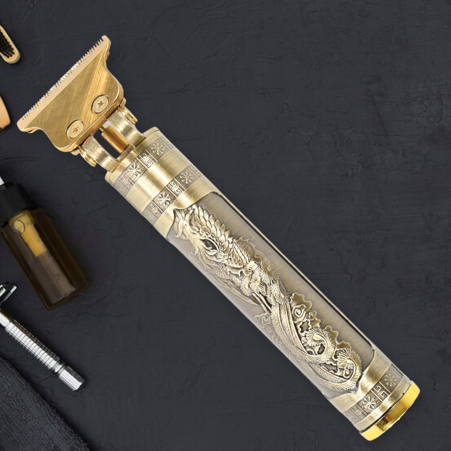 Hair Trimmer For Men Hair Style Trimmer Professional Hair Clipper Electric Shaving Machine Dry Shaving For Men - Hair Shaving And Trimming Beard With 4 Adjustable Blade Clipper Oil Cleaning Brush - Happy Price - Image 6