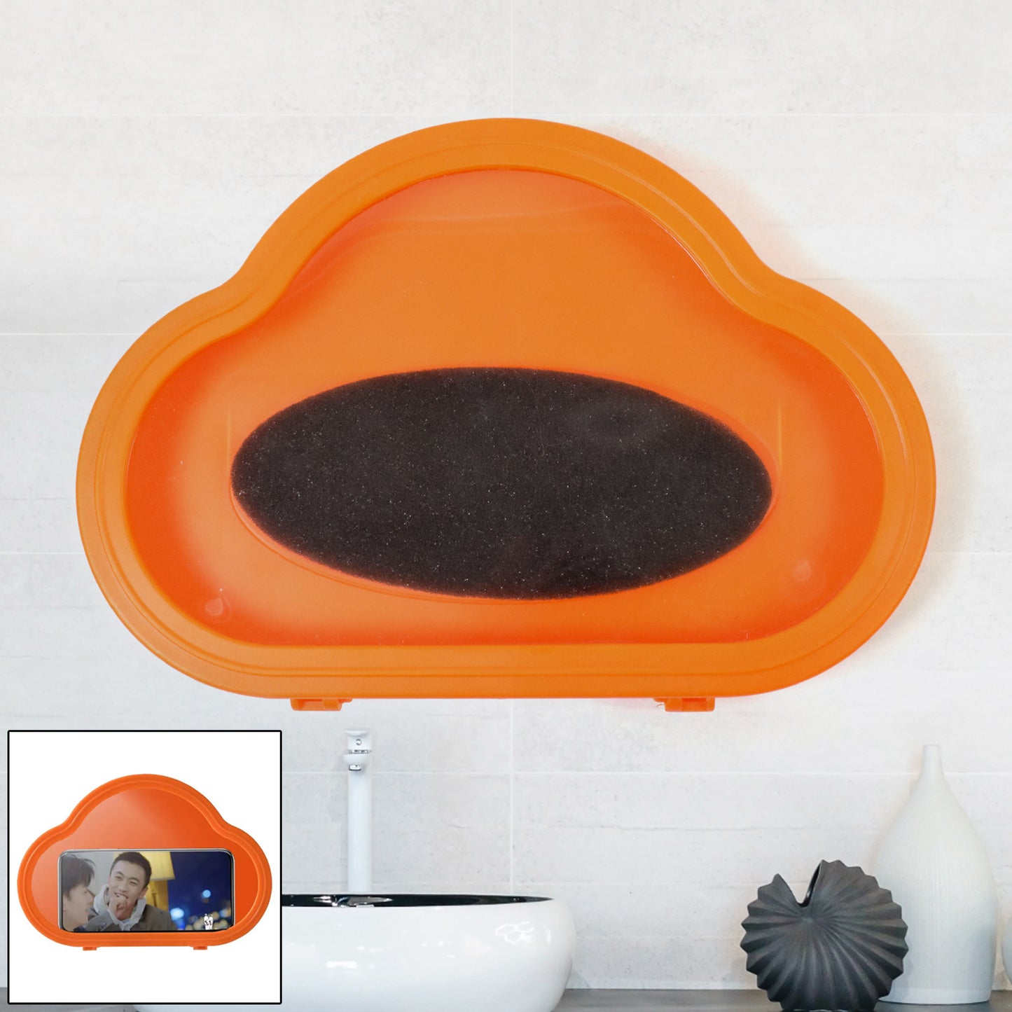 Smartphone  Mobile Stand Waterproof Case Smartphone Stand Case (1 Pc Orange) - Happy Price - Image 2