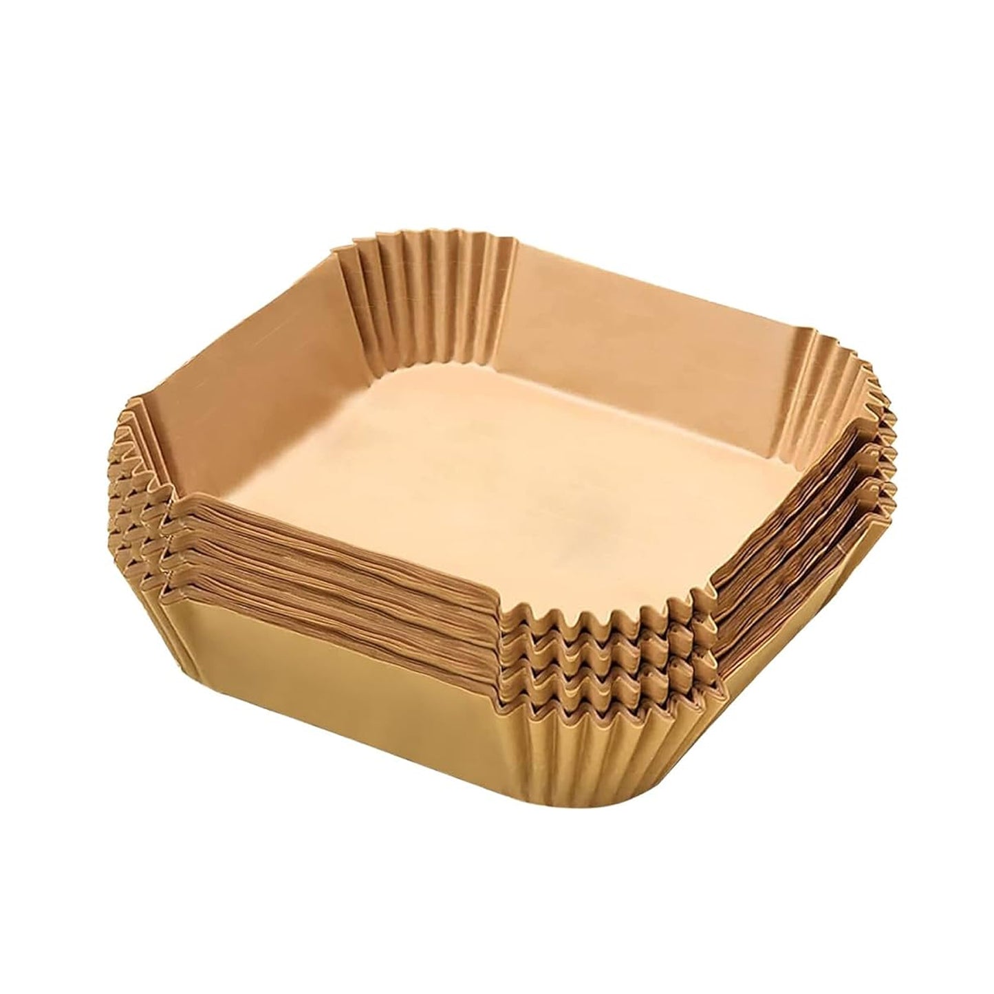 Square Air Fryer Disposable Paper Liner  (50 Pcs Set  160mmx45mm) - Happy Price - Image 4