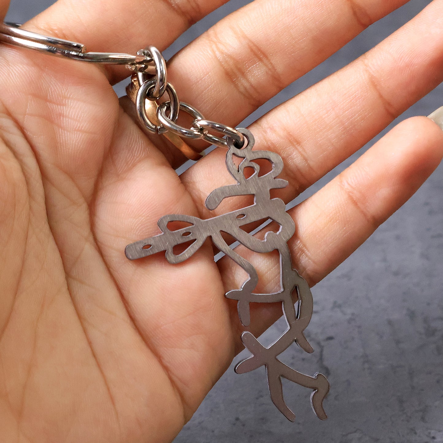 Krishna Flute Stainless Steel Keychain (1 Pc) - Spiritual Car & Bike Keyring - Happy Price - Image 5