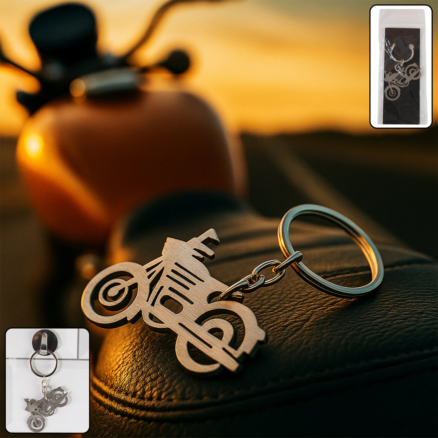 Motorcycle Metal Keychain - 1 Pc - Happy Price - Image 3