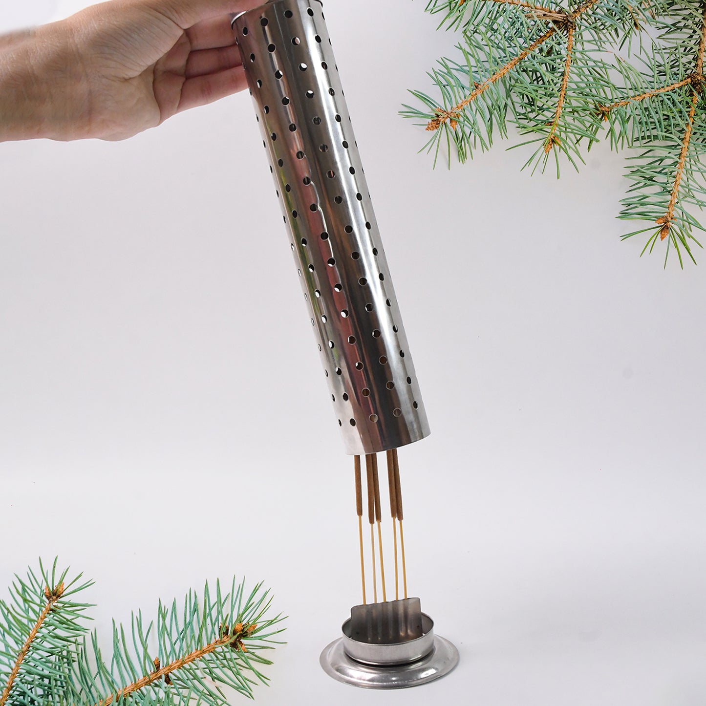 Stainless Steel Agarbatti Stand For Puja (1 Pc) - Happy Price - Image 5