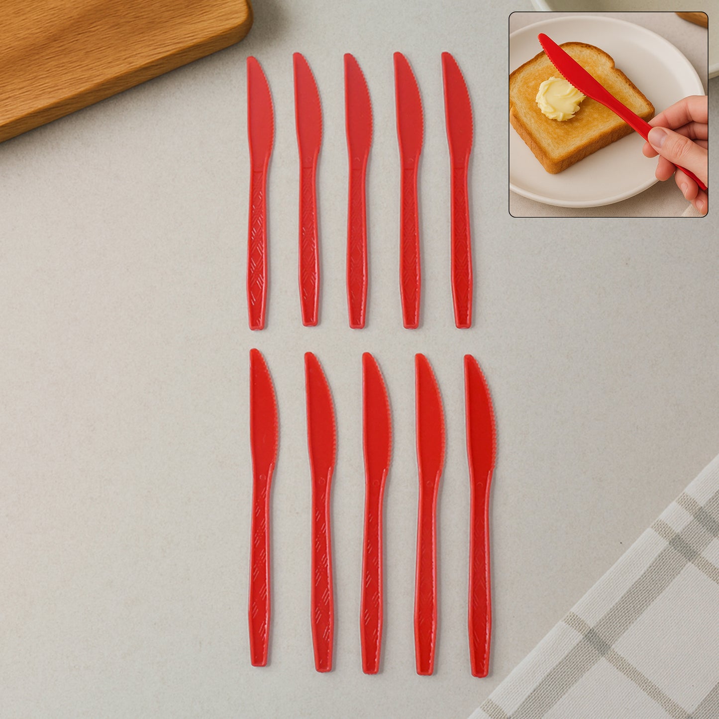 Reusable Lightweight Food-grade Knives (10 Pc) - Happy Price - Image 2
