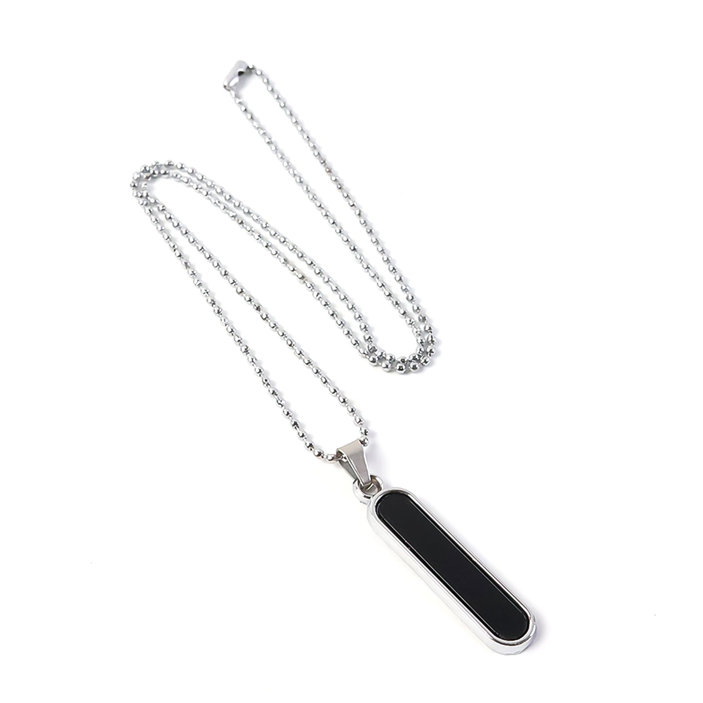Minimalist Bar Pendant Necklace with Chain (1 Pc) - Sleek Rectangular Design - Happy Price - Image 4