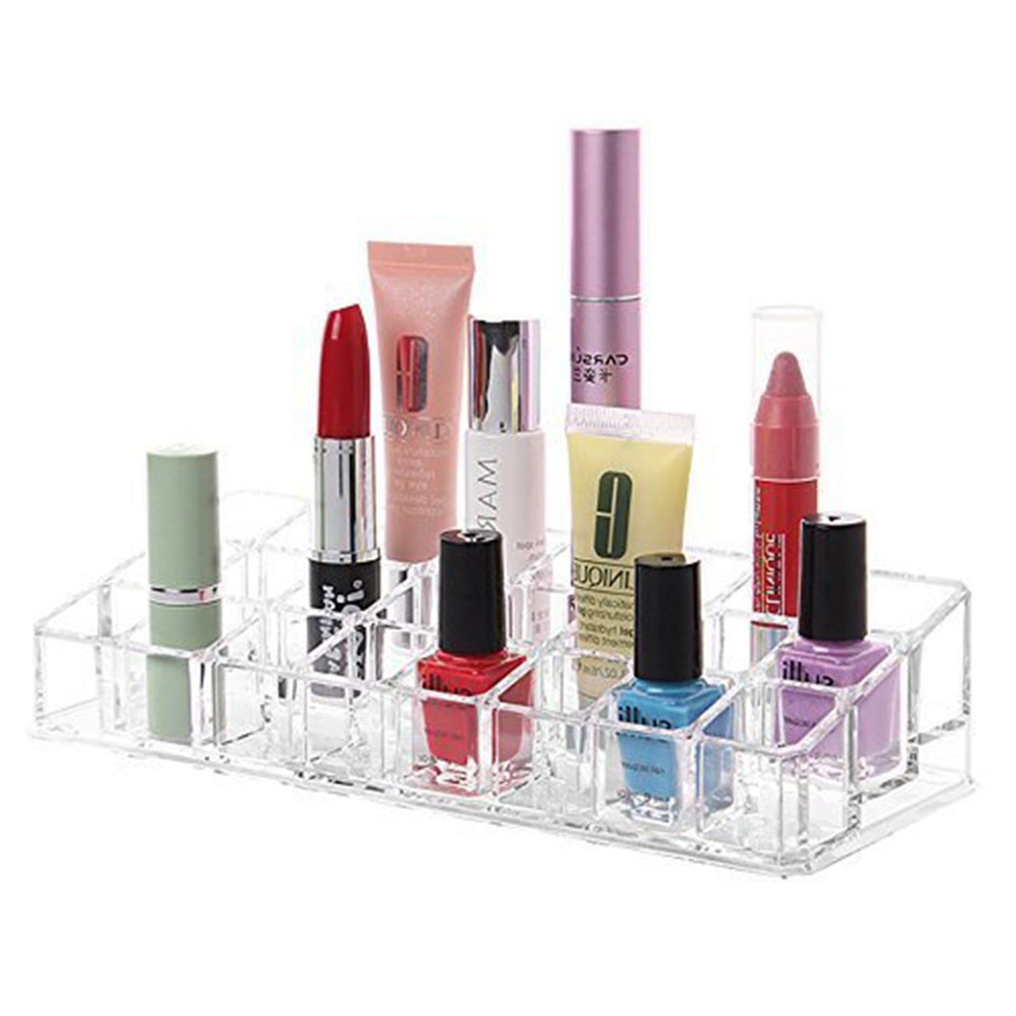 Acrylic Multi Purpose Lipstick Cosmetics Stand Display Holder 24 Section - Happy Price - Image 2