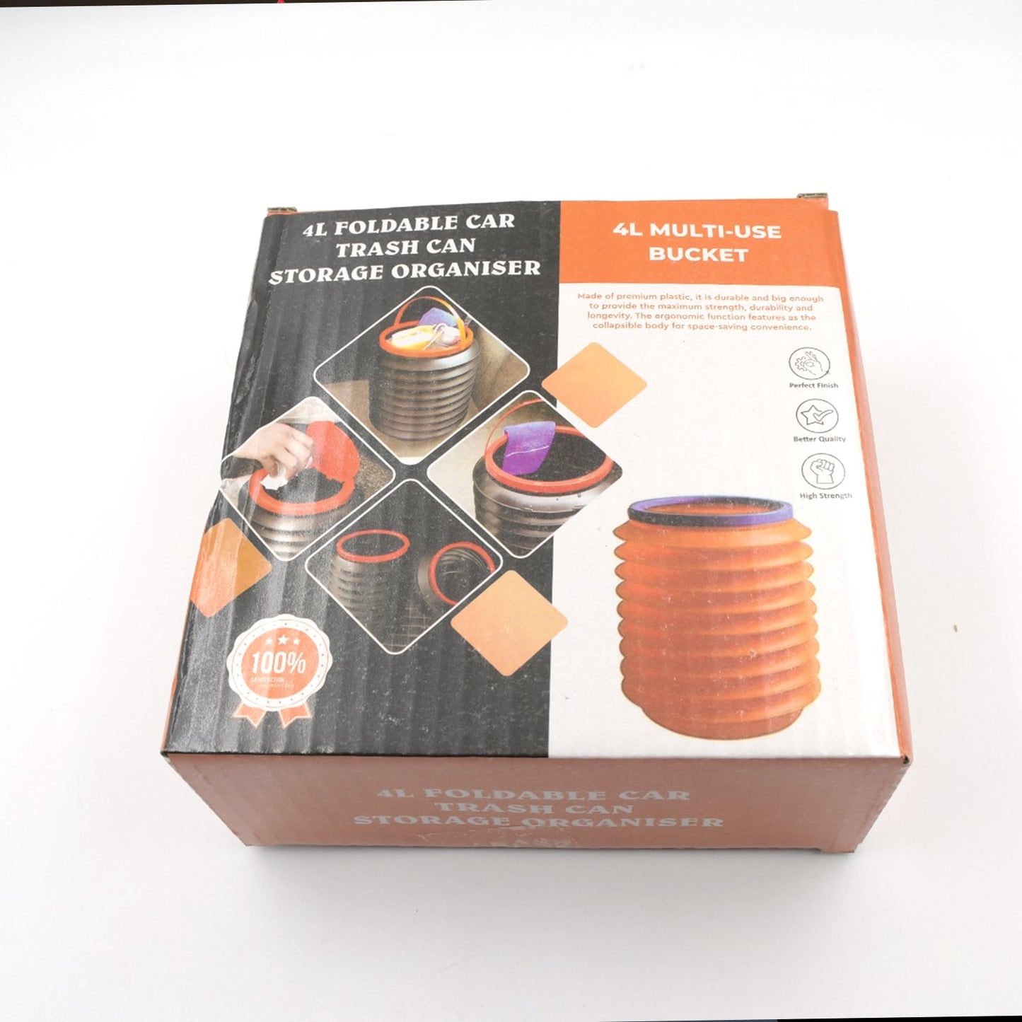 Foldable Storage Bucket  Water Container  Dustbin Multiuse Bucket For Home  Car  Kitchen Use Bucket - Happy Price - Image 4