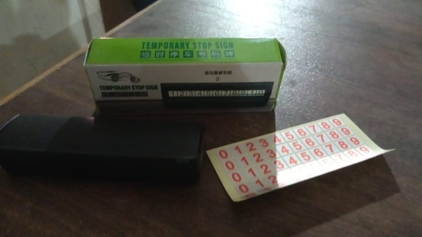 Temporary Car Parking Mobile Number Display With Magnetic Numbers Stickers (1pc) - Happy Price - Image 7