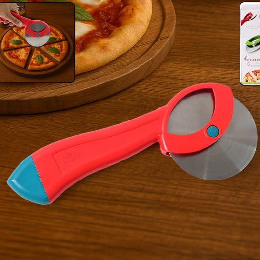 Premium Stainless Steel Pizza Cutter with Ergonomic Handle (1 Pc) - Happy Price - Image 1
