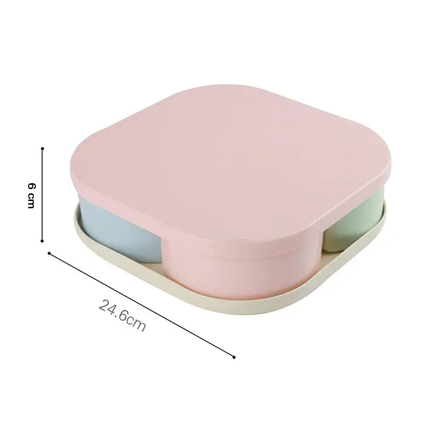 Candy Box Large Capacity Space-saving Compartment Design Creative Divided Food Fruit Plate For Living Roomfruit_candy_box_4comp - Happy Price - Image 6