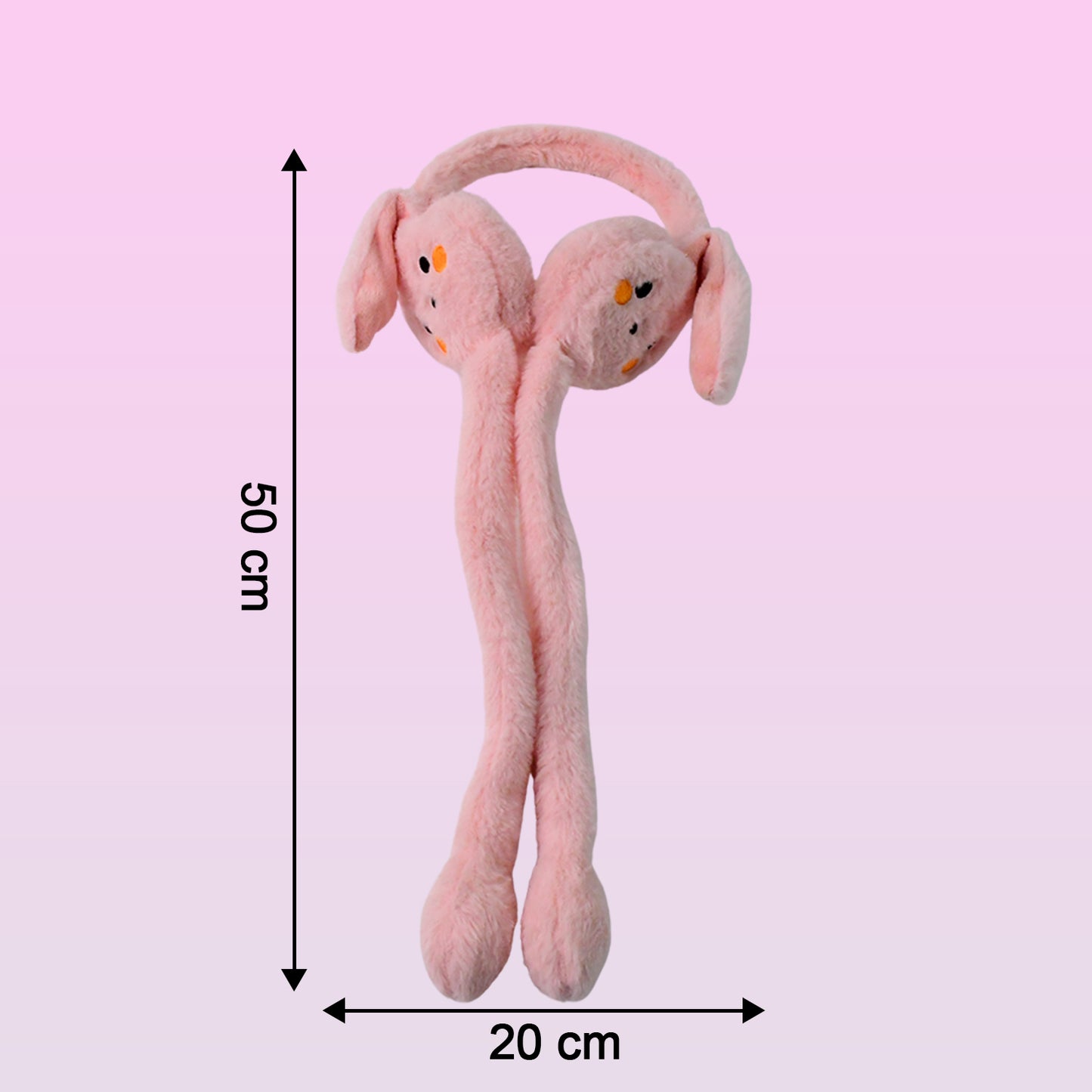 Cute Jumping Rabbit Ear Plush Earmuffs (1 Pc) - Warm Winter Ear Protection - Happy Price - Image 5