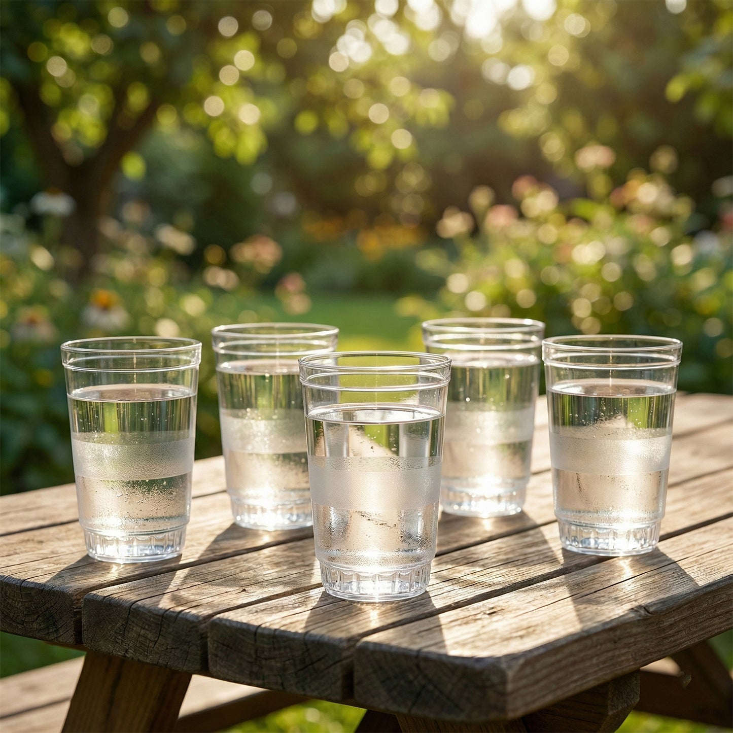 Transparent Janta Drinking Glasses - 300ml, Set of 6 - Happy Price - Image 3
