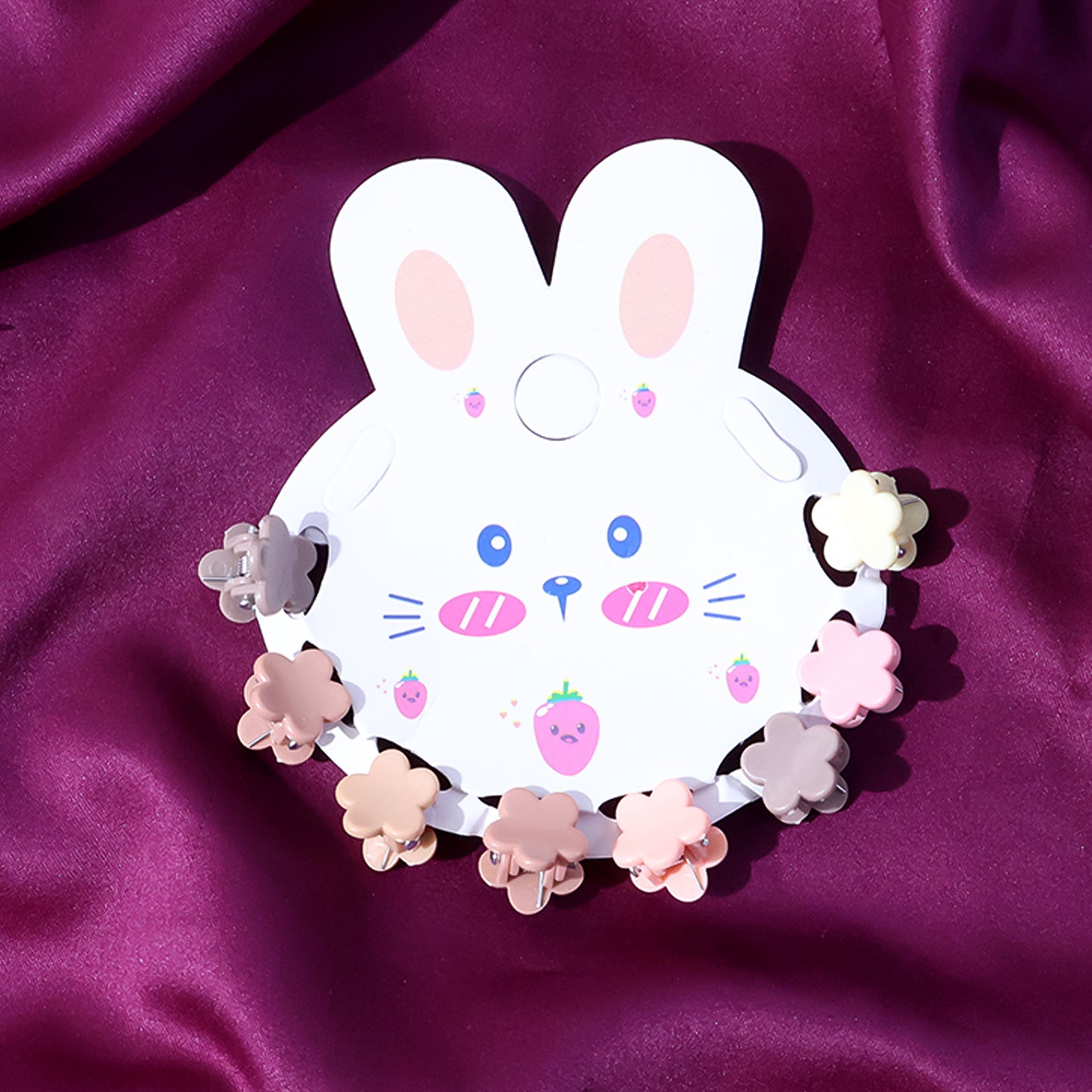 Cute Flower Mini Hair Claw Clips for Kids - 1 Set - Happy Price - Image 4