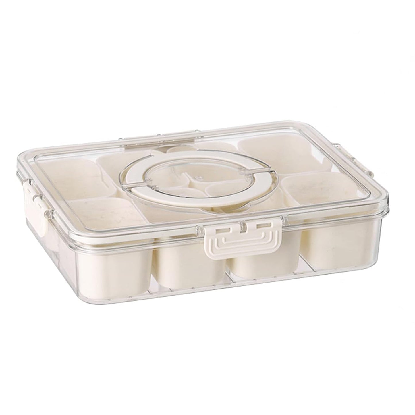 6 Compartment Fridge Organizer Box with Lid, 2300ml Capacity - Happy Price - Image 2
