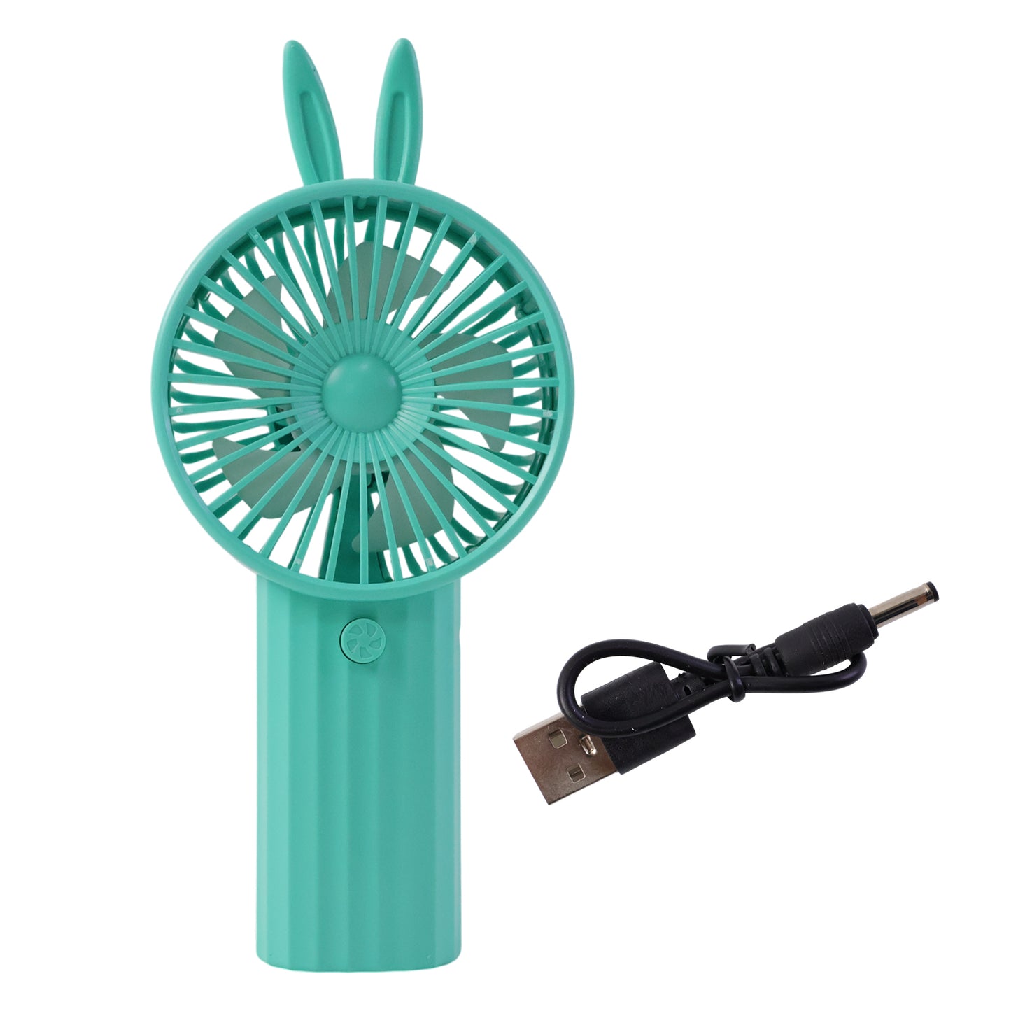 Cute Bunny Ear Mini Handheld Fan, USB Rechargeable Portable Personal Cooler (1 Pc) - Happy Price - Image 4