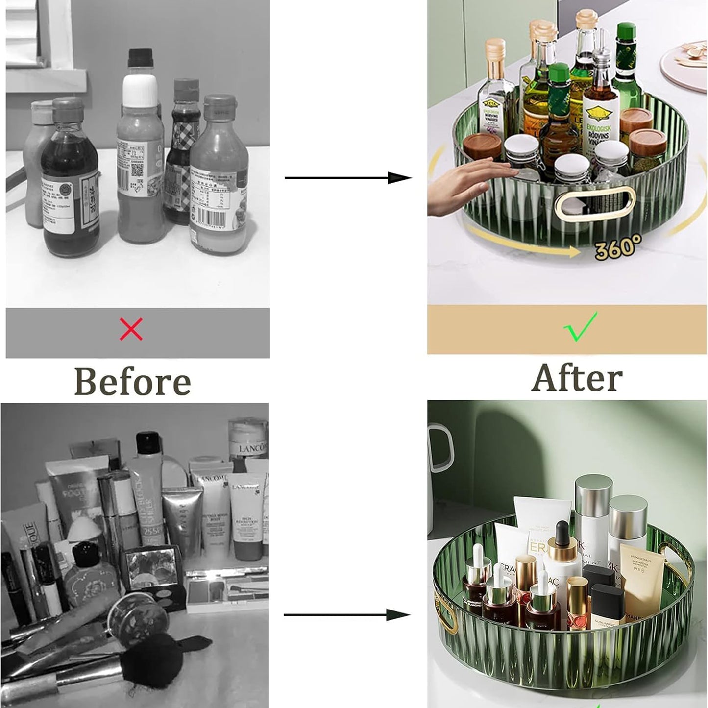 360 Rotating Multipurpose Storage Rack with Handles (1 Pc) - Happy Price - Image 7