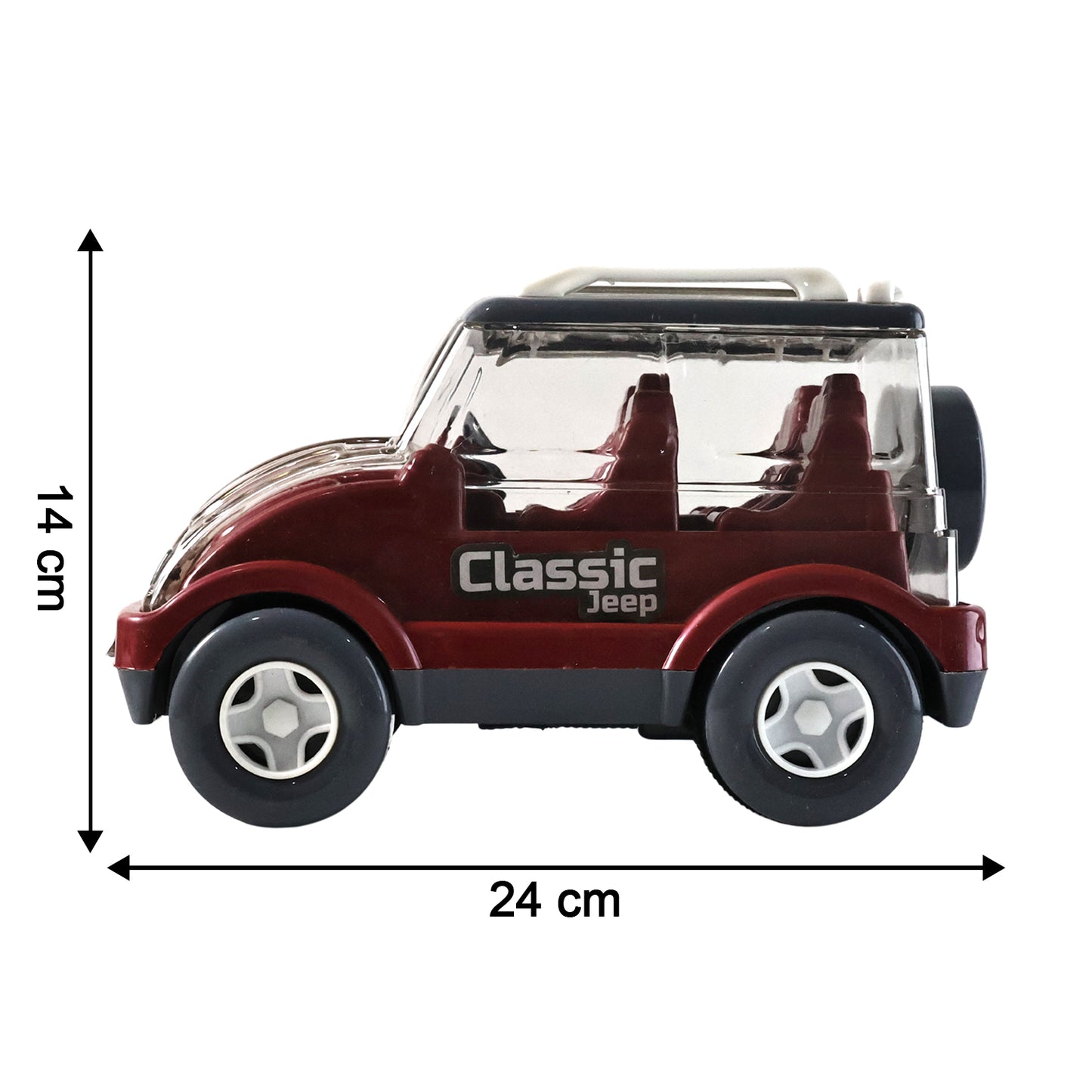 Friction Powered Classic Jeep Toy Car for Kids (1 Pc) - Happy Price - Image 7