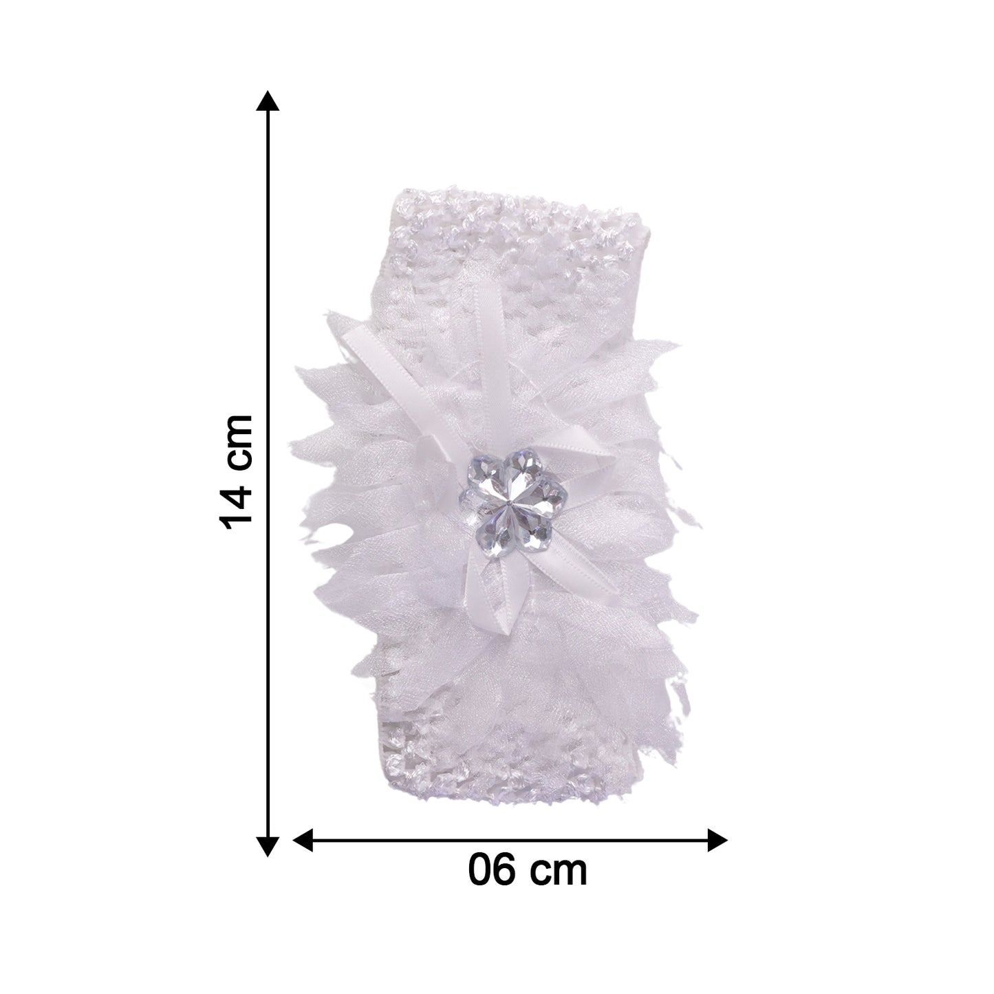 Cute Floral Baby Hair Band - Soft Elastic, Stretchable (1 Pc) - Happy Price - Image 5
