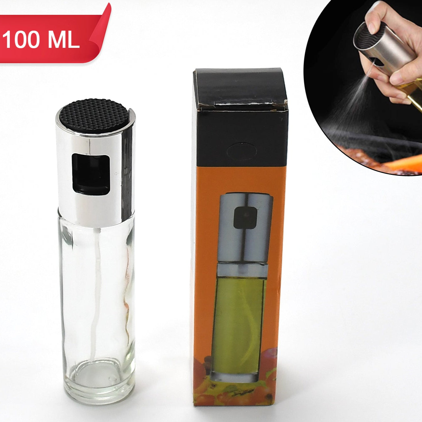 Oil Sprayer Dispenser Oil Versatile Glass Spray Bottle For Cooking  Multi Use Bottle - Happy Price - Image 1