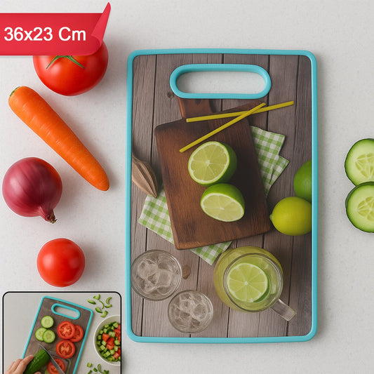 Multipurpose Kitchen Cutting Board with Handle - 36x23 cm - Happy Price - Image 1