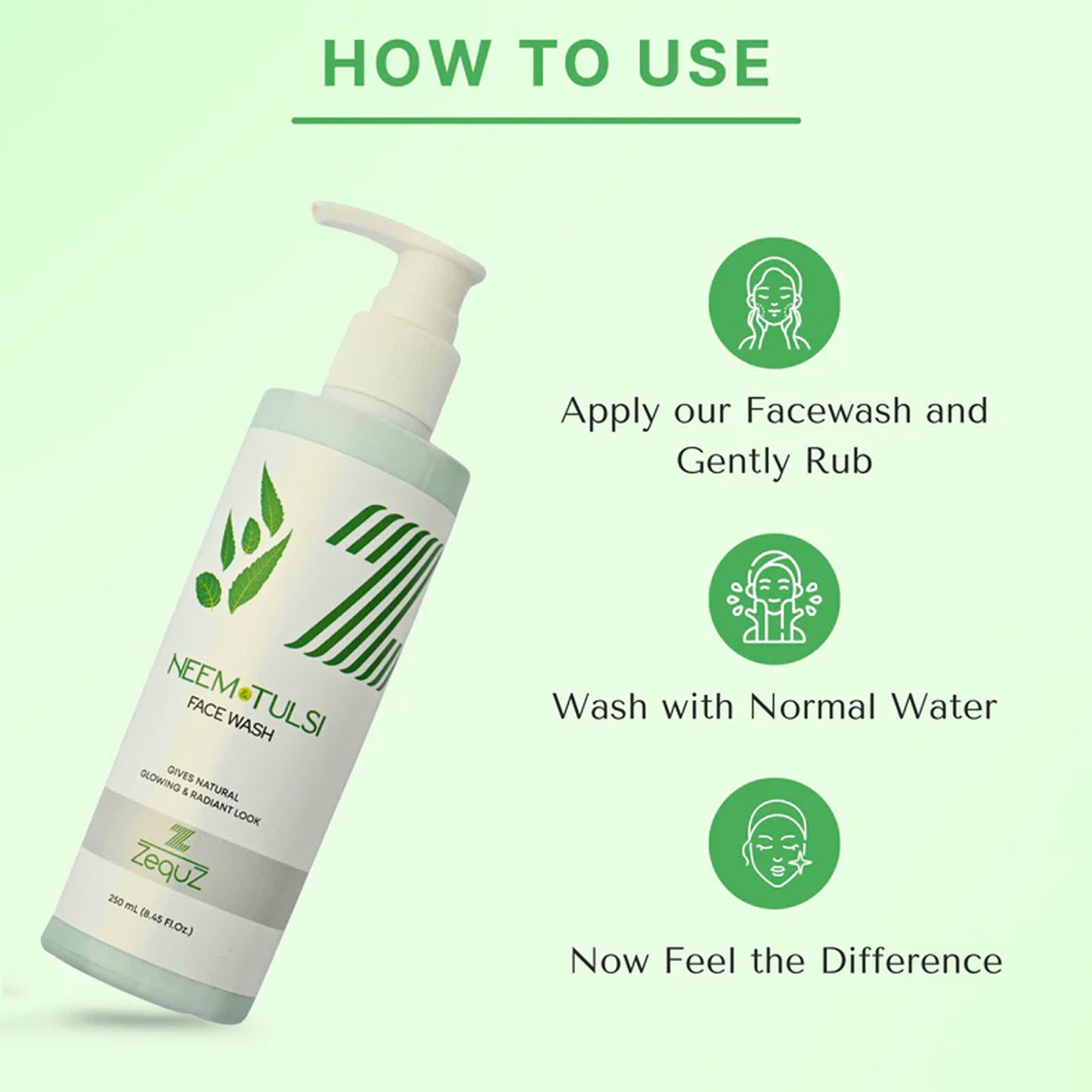 Neem Tulsi Face Wash - 250 ML Purifying Daily Cleanser - Happy Price - Image 7