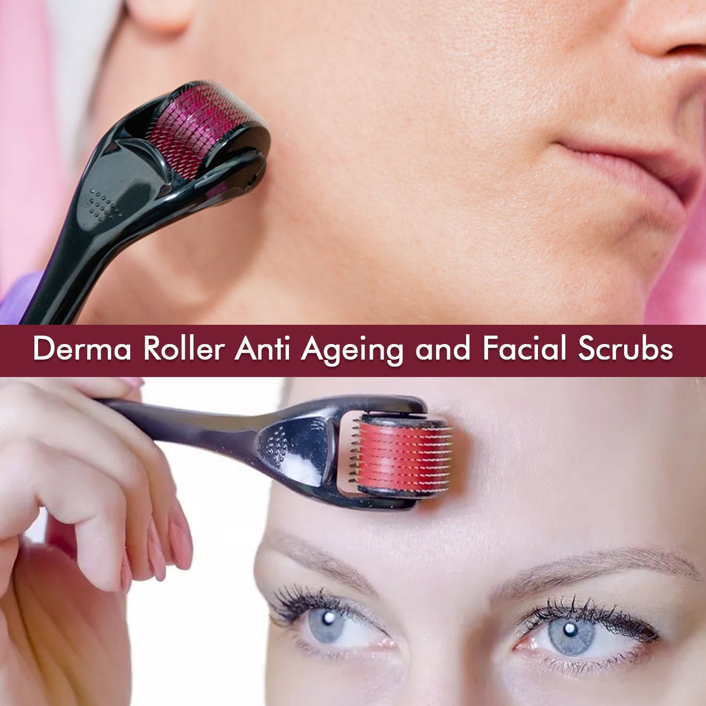 Derma Roller Anti Ageing And Facial Scrubs  Polishes Scar Removal Hair Regrowth (0.75mm) - Happy Price - Image 2